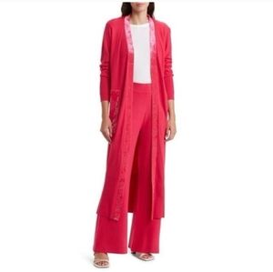 Halston Heritage Bold Red Women's Cardigan